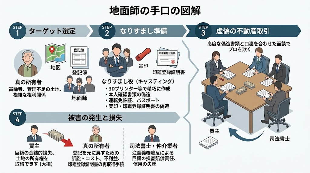 地面師の主な手口